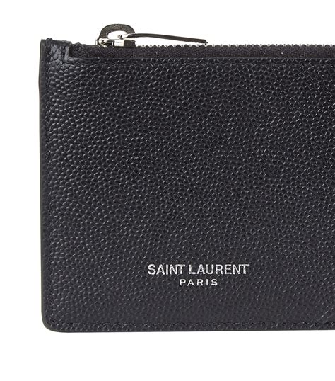 ysl all black card holder|ysl card holder for men.